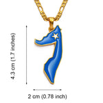 Get your Somali Map Pendant Necklaces Silver or Gold Color.