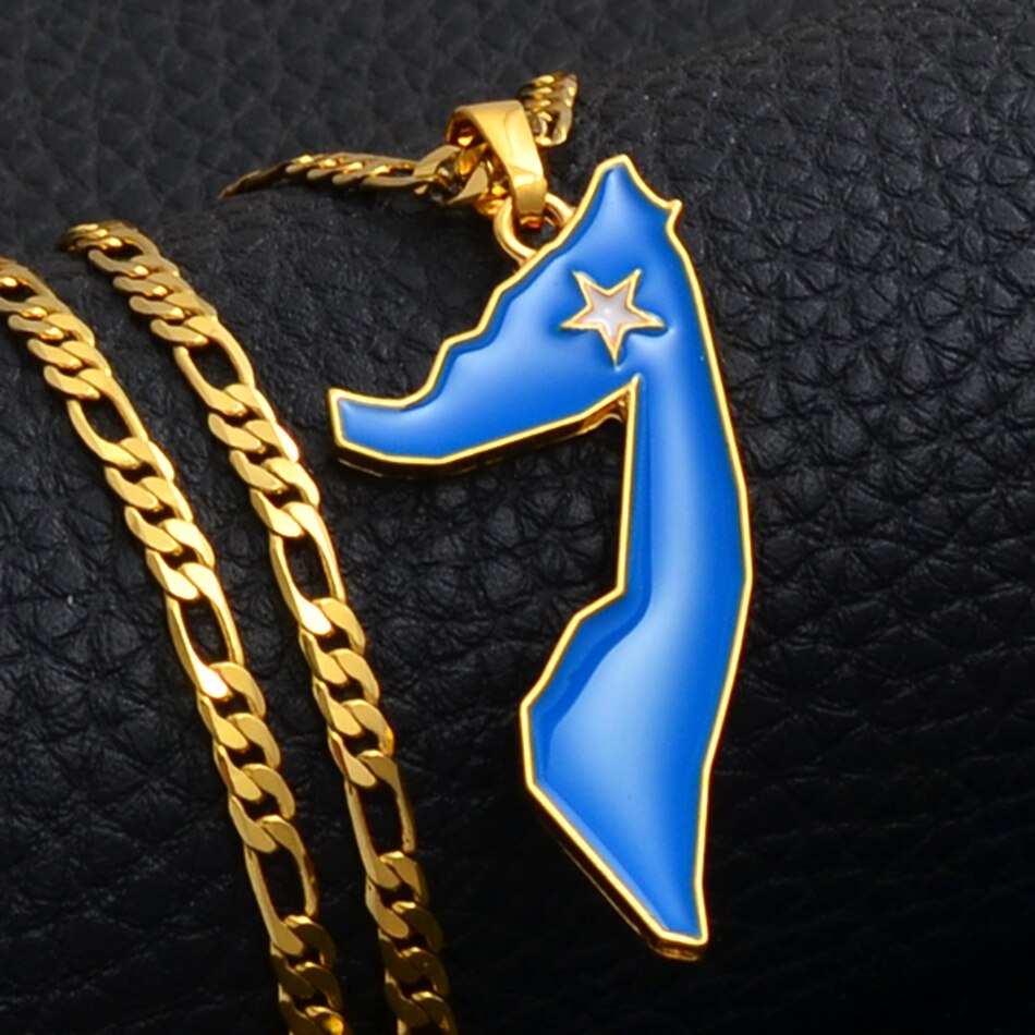 Get your Somali Map Pendant Necklaces Silver or Gold Color.