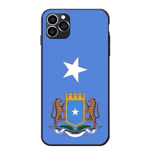 Samsung Somalia National Flag Coat Of Arms Soft TPU Phone Case.