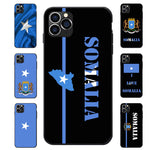 iPhone Cases Somali Flag Theme Soft TPU  For iPhone 6 7 8 S XR X Plus 11 Pro Max