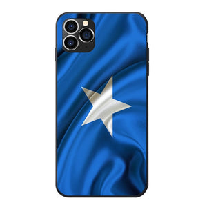 iPhone Cases Somali Flag Theme Soft TPU  For iPhone 6 7 8 S XR X Plus 11 Pro Max